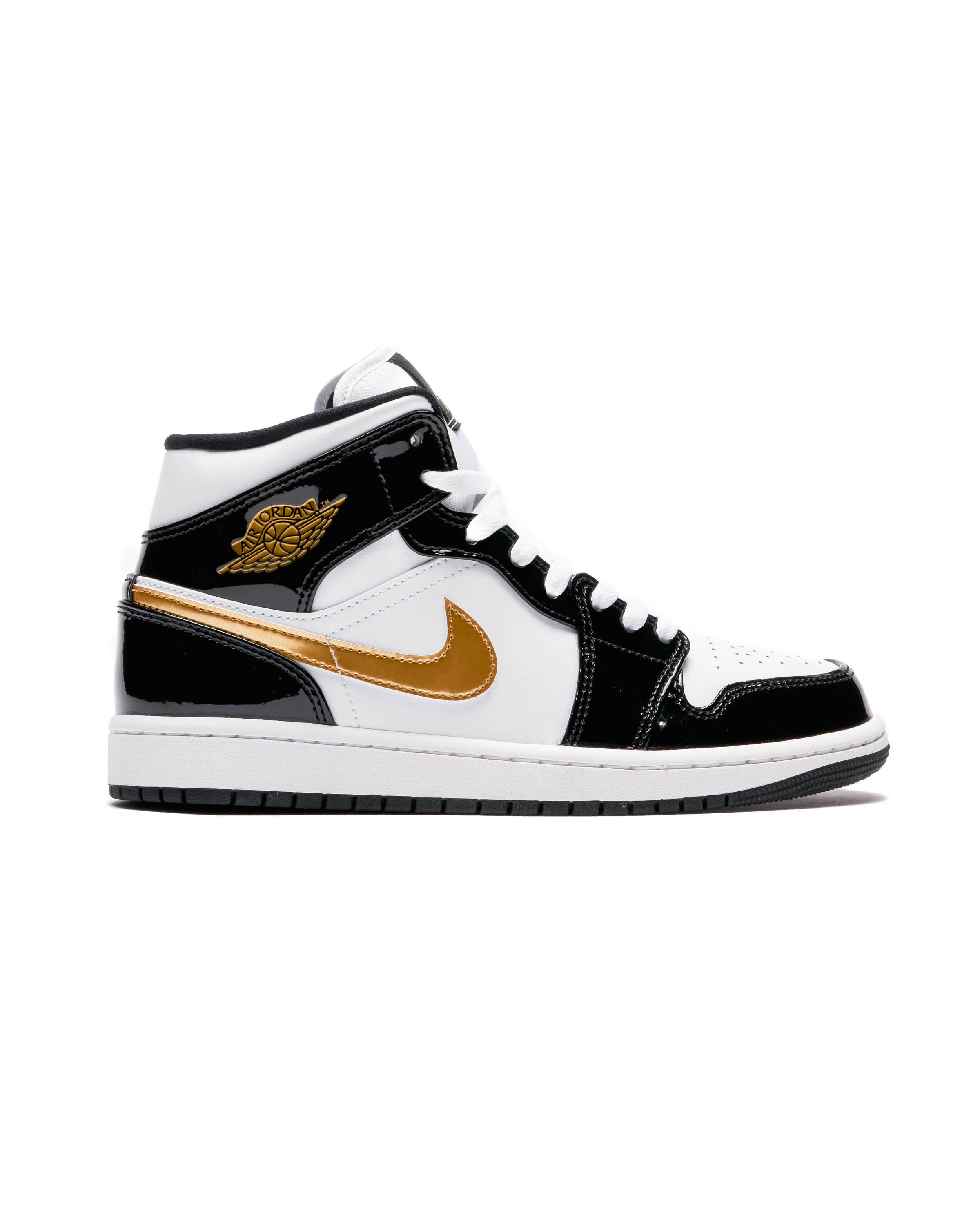 Jordan バスケットボールシューズ ブラック/ホワイト/ゴールド 25.0㌢ AIR JORDAN 1 MID SE | 852542-007 | AFEW STORE